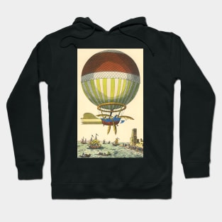 Vintage Science Fiction Steampunk Hot Air Balloon Hoodie